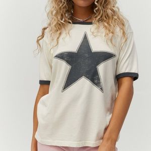 Daydreamer Classic Star Oversized Ringer Tee